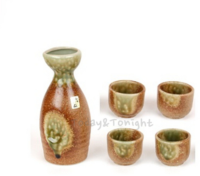 ATT 일본 수입 도자기 독구리+술잔 세트 (그린) 사케병 도꾸리 이자카야 일본 술병 술잔 사케잔 BN43195T8140, [AT]재팬141, 1개