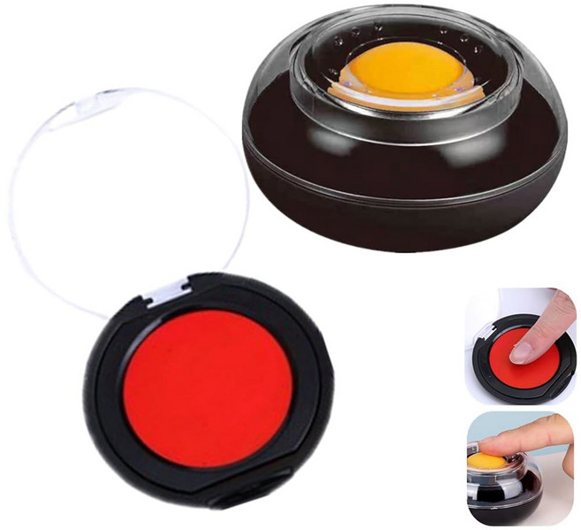 신분증 공증을 위한 빠른 건조 빨간 잉크 지문 패드 패드 종이 청구서를 잡기 손가락 끝 보습제 논슬립 도구 문서 카운팅 정렬 작업-2팩