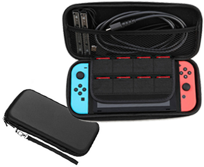 닌텐도 스위치 호환 EVA 휴대용 수납 파우치 (충전기 악세사리) ED, 1개