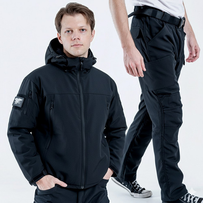 단다니 기모 전술복 세트 방한 등산복 작업복 낚시복 군복 바람막이 바지