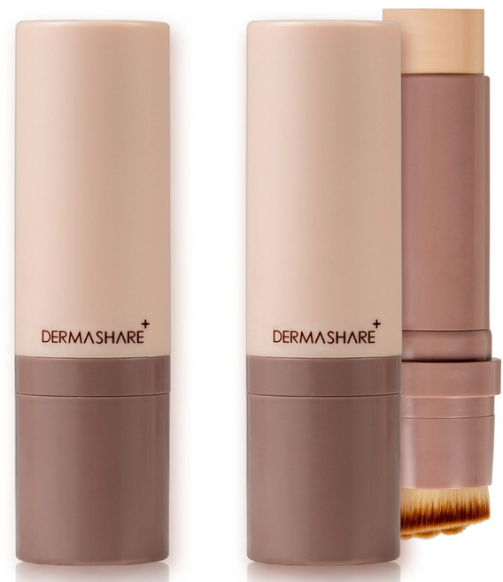더마쉐어 내추럴 밀착 커버 스틱 세럼 파운데이션 SPF50+ PA+++ 14g, 2개, 23호 샌드