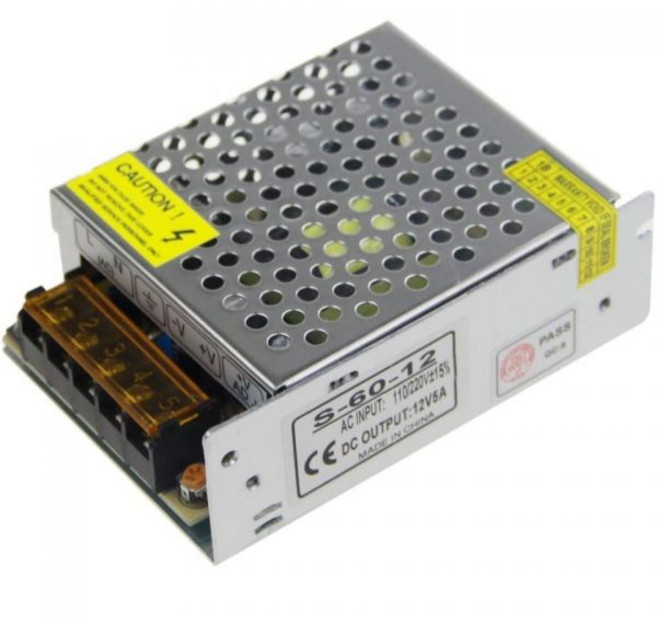 LED 스트립 카메라 시스템 라디오용 ALITOVE AC 110V/220V ~ 12V 30A 360W 범용 규제 스위칭 전원 변압기 어댑터 드라이버, 5A, 1개, 은색