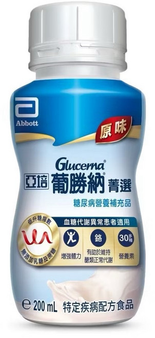 亞培 葡勝納SR 糖尿病專用營養品 原味不甜, 1箱, 200ml