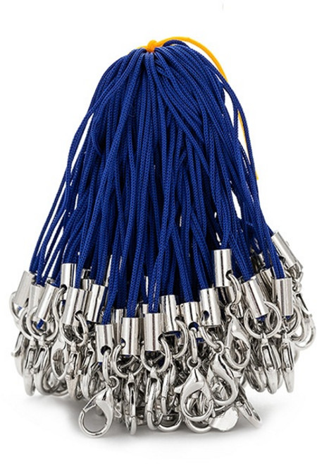 핸드폰줄 폰고리 키링 부자재, 20개, 블루