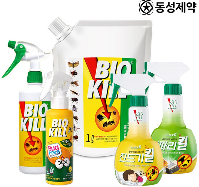 동성제약 비오킬 진드기킬 날파리킬 살충제 모음 바퀴벌레 개미 해충 박멸, 05/비오킬 500ml X 2개, 1개