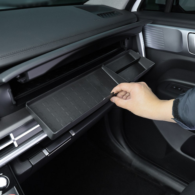 유투카 호환 디올뉴 싼타페 MX5 TPE 멀티 트레이 수납함 커버 악세사리 용품, [TPE] 멀티 트레이 수납함 커버, 기타