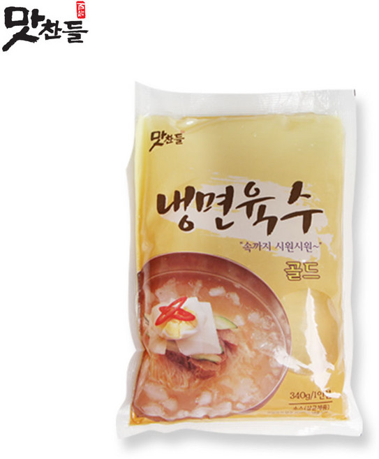 맛찬들백미식품 골드냉면육수 340g, 10개