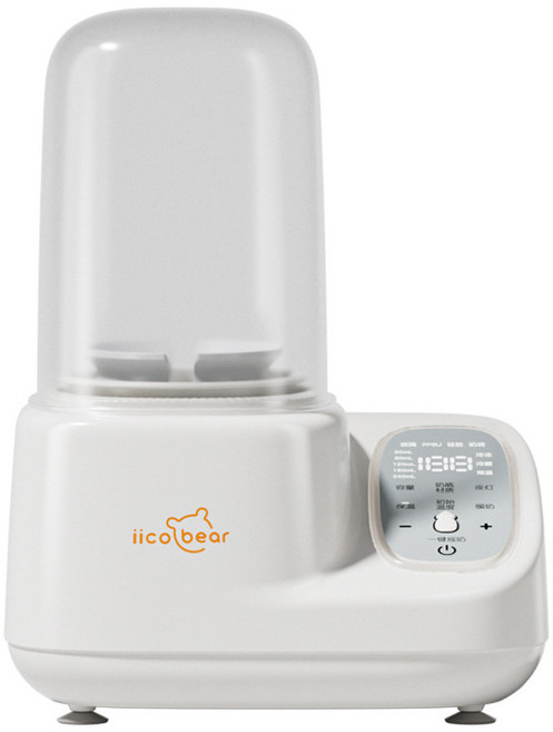 新款嬰兒暖奶一體二合一寶寶靜音智能電動全自動恆溫保溫搖奶器, 1個, 1L, 白色:升級款