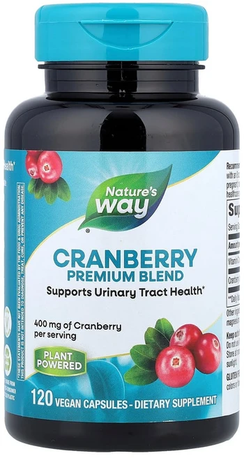 네이쳐스웨이 크랜베리 400mg 베지캡슐 120정, 1개 - 쿠팡