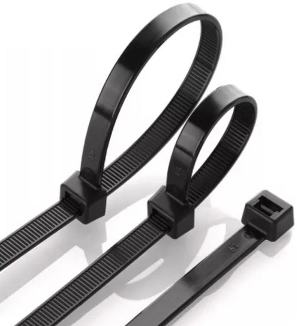 메타콤 나일론66 케이블타이 검정색 100개입 묶음