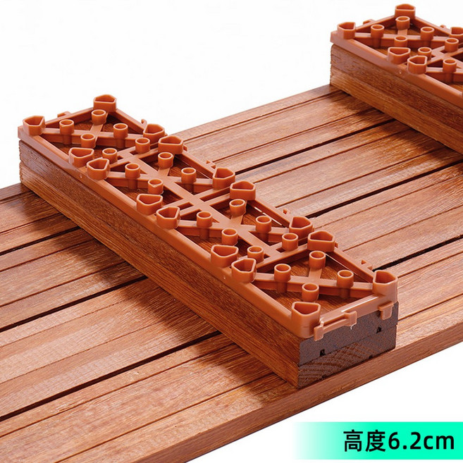 베란다 발판 조립식 마루 우드 테라스 데크타일 타일 바닥, 가로90cm*세로30cm*높이6.2cm