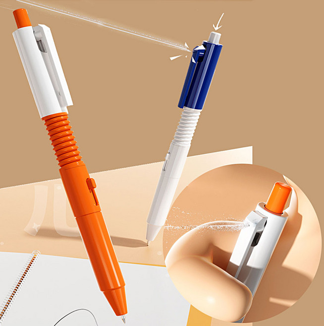 특이한 미니 볼펜 물총 놀이 인싸템 연필 워터건 물놀이 신박한 선물 스트레스 해소 손 장난감, mps484 블루화이트와화이트블루 랜덤