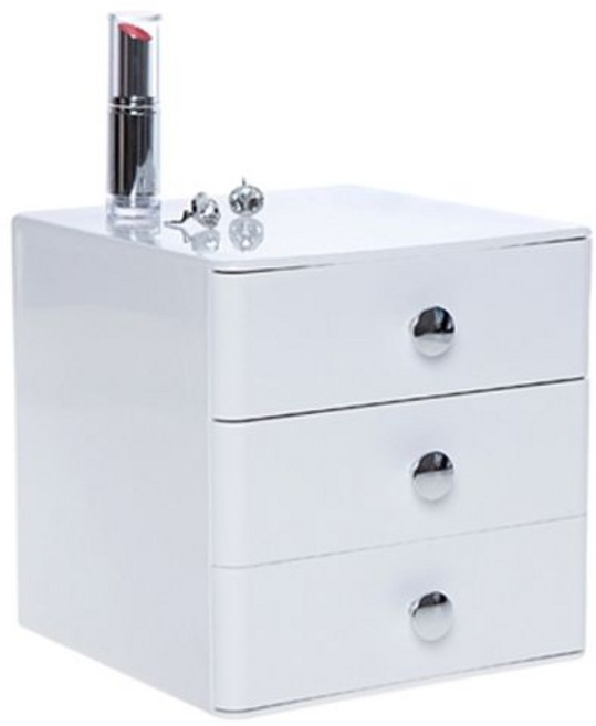 [시스맥스] 코스메틱 데스크 오거나이저 3단 - 화이트, 단품