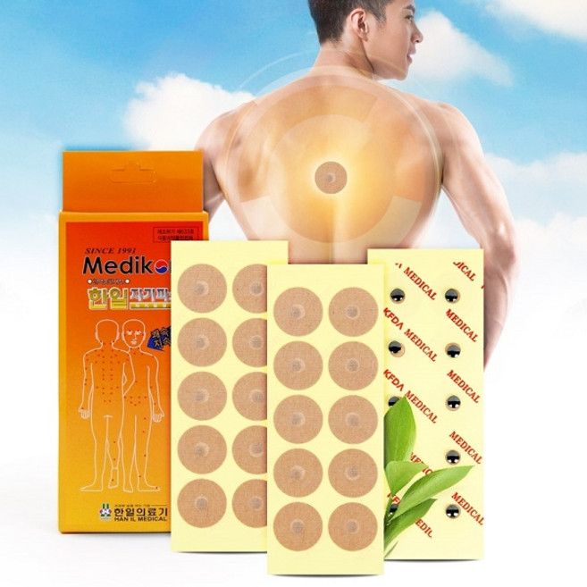 한일의료기 동전 자석 자기 파스 패치 50개, 1개, 50개입