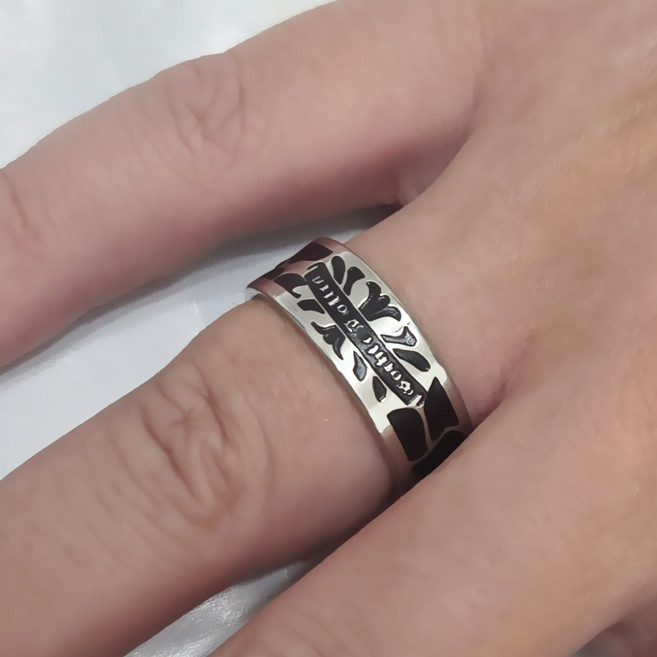 [골드러쉬] R231 반지 남녀공용 십자가반지 커플링 엔틱남자패션링