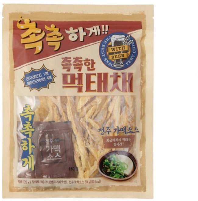 오천산업 촉촉한 손질 먹태채 (소스포함) 150g, 1개