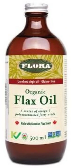 플로라 유기농 아마 오일 500mL, 1개 - 쿠팡