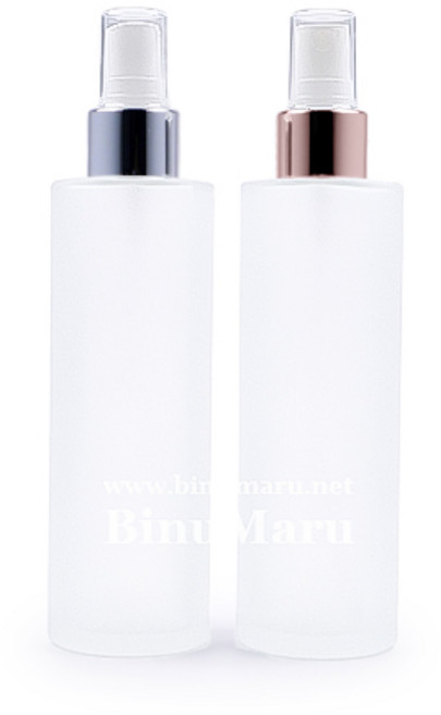 금속스프레이용기 일자형 반투명 유리 100ml 화장품 공병, 1개, 실버캡