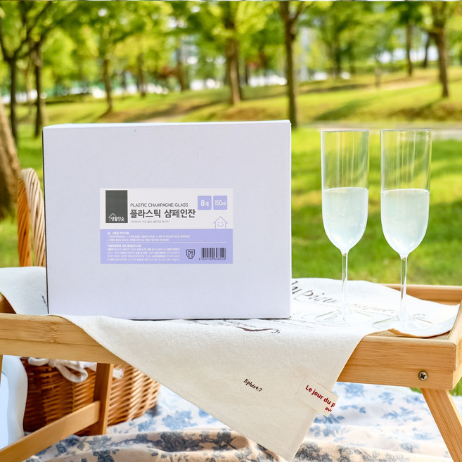 생활미소 플라스틱 샴페인잔, 150ml, 8개