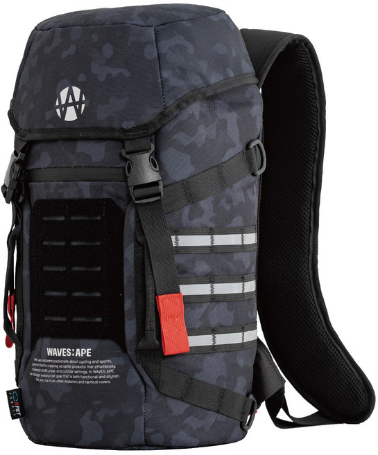 WAVES:APE Aventra AR15 15L 戰術背包, 暗夜, 1個