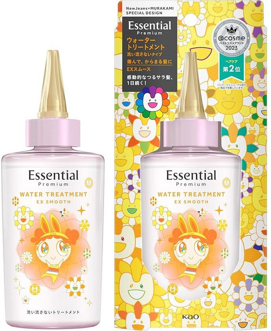 Essential Premium 逸萱秀 免沖洗護髮精華 EX SMOOTH, 1個, 黃色-村上隆設計版(限定款)