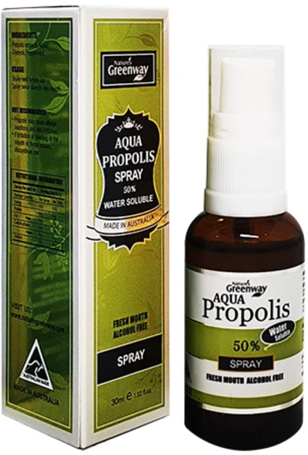 호주 네이쳐스 그린웨이 고함량 프로폴리스 수용성 50% 스프레이 30ml 액상 프로폴리스, 1개 - 쿠팡