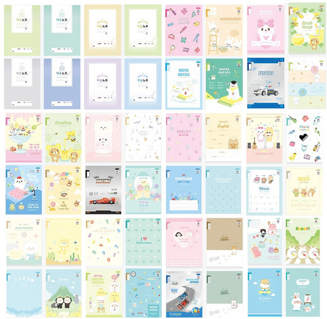 1000 초등 제본노트 초등 노트 공책, 31.여야용 그림일기 (단면)