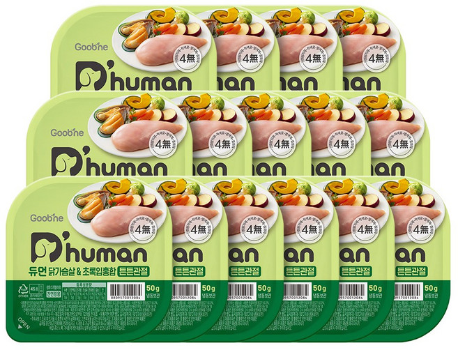 자연화식 닭가슴살&초록입홍합 튼튼관절, 50g, 15개
