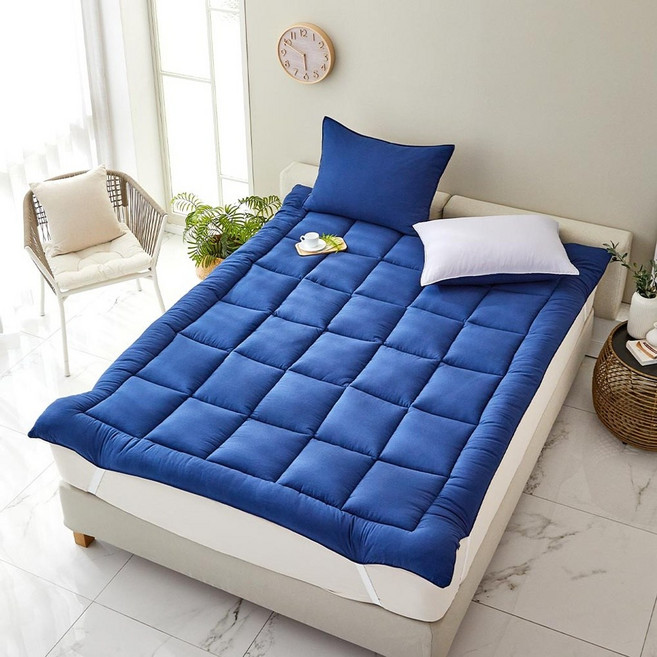 [모던하우스 광주역점]푹신한 소프트워싱 SS 토퍼 네이비_CV2224129