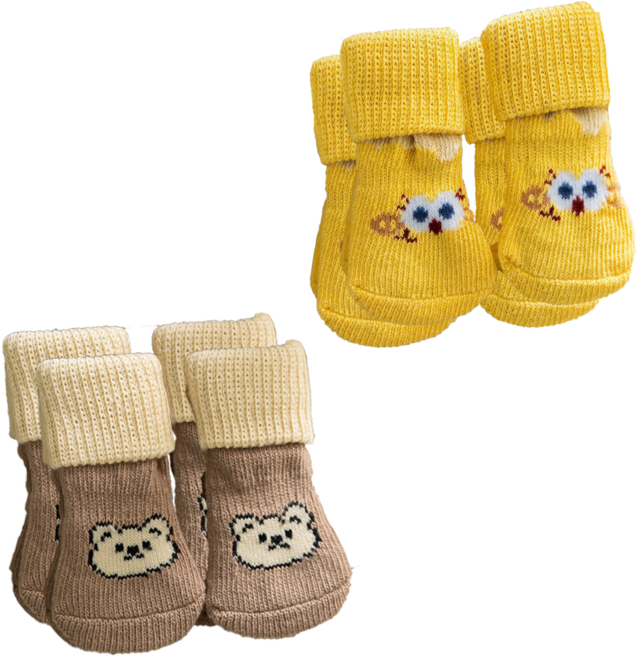 보드미펫 반려동물 미끄럼방지 양말 슬개골 보호 양말, 1세트, C세트