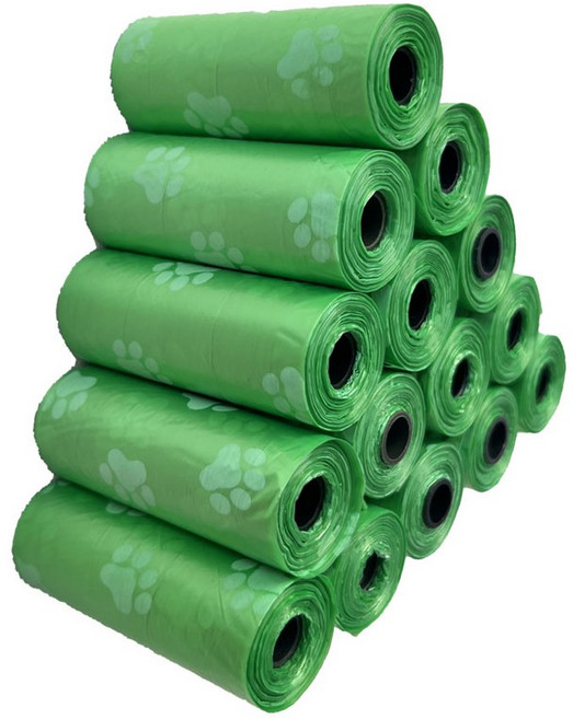 50롤 강아지 배변 야외 애완용품 봉투 쓰레기 청소 리필, 02 10Roll, gr n