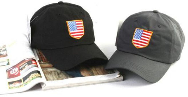 아트박스/베리콕 빅사이즈 성조기 패치 남성 여성 볼캡 캐주얼모자