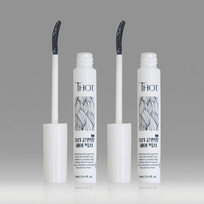 토트 정리끝판왕 헤어 픽서 잔머리 픽서 1+1 잔머리 스틱 헤어 스타일링 고정 왁스, 1개, 12ml - 쿠팡