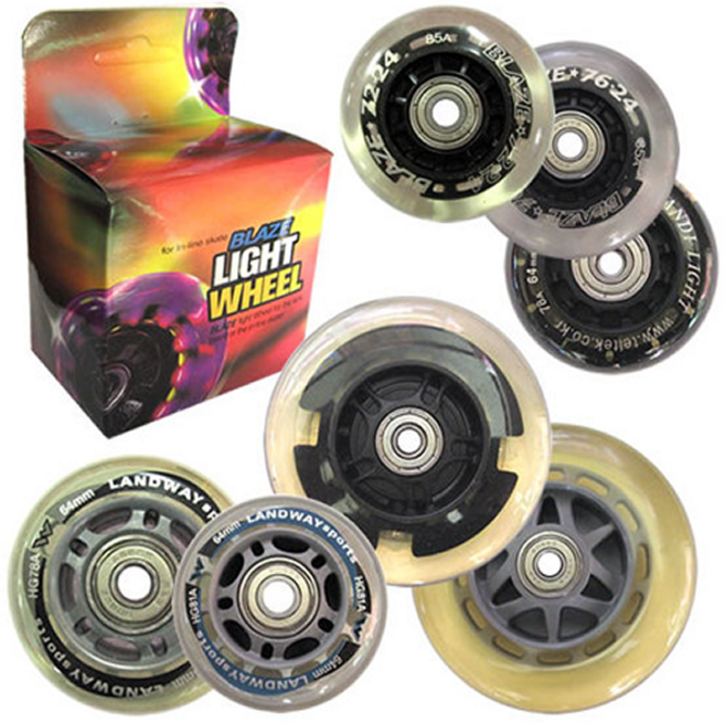인라인 킥보드 에스보드 바퀴모음 + 베어링포함 (인라인용품 소품 불바퀴/선택1), (3-D) S/인라인(조거) 76mm, 1개