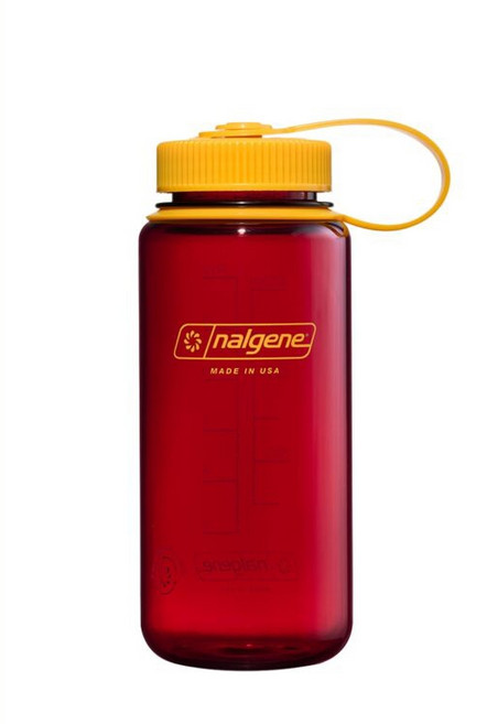 nalgene 1000ml 寬口水壺 棕紅 登山戶外運動 耐熱95度, 1個, 500ml