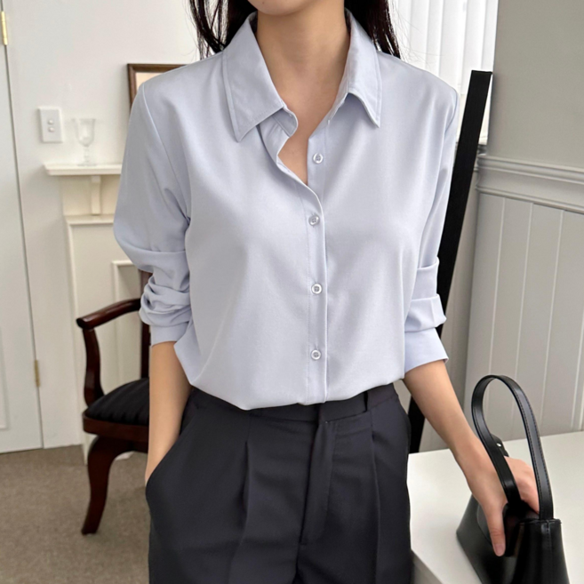 루나제이 여성 블라우스 구김없는 여자 셔츠 링클프리 14가지 컬러