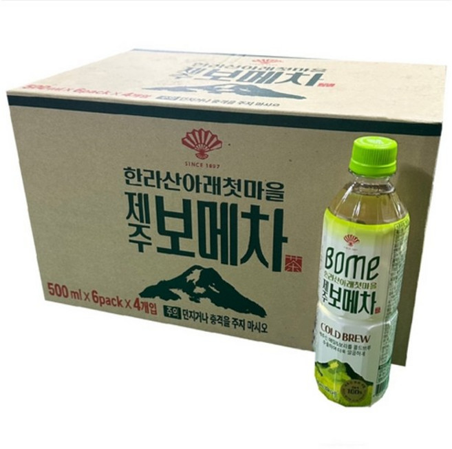 제주보메차 500mlX6팩 (4개) 총24병, 500ml