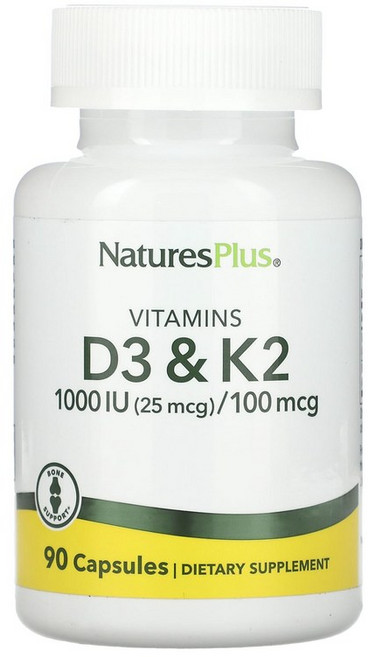 네이처스플러스 비타민D3 플러스 비타민K2 캡슐 90정, 1개