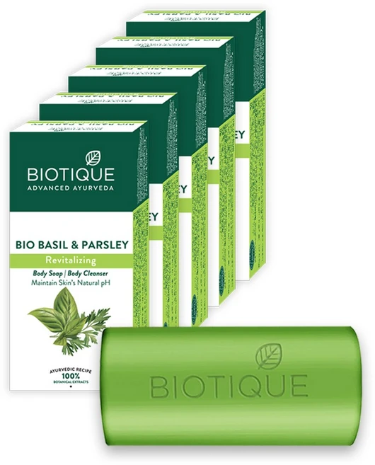 바이오티크 바질앤파슬리 비누, 150g, 5개입 - 쿠팡