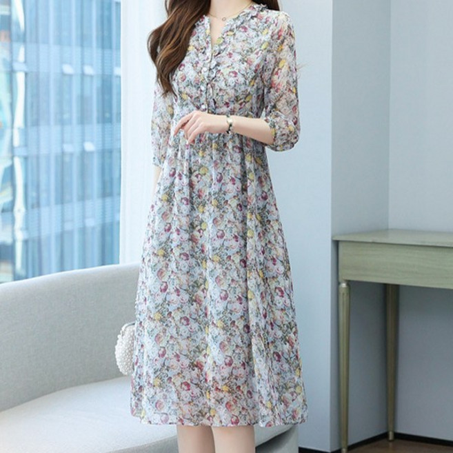 (당일출고) 푸티 쉬폰 원피스 AKSPOPS0087