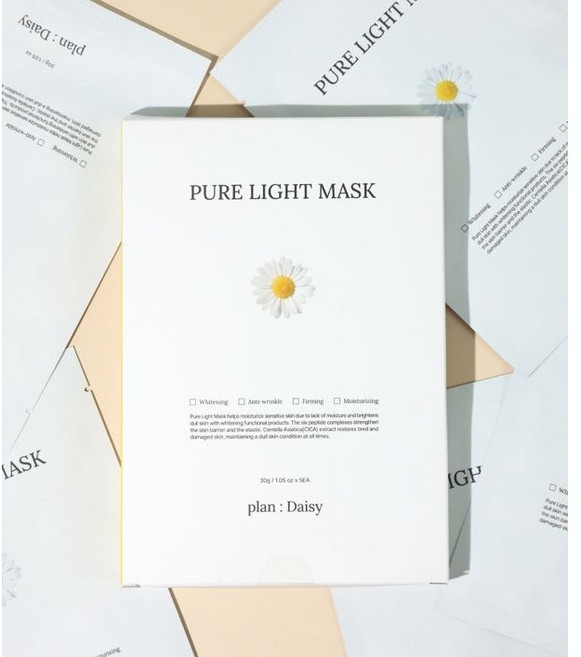 플랜데이지 퓨어 라이트 마스크 팩 10Box 50매