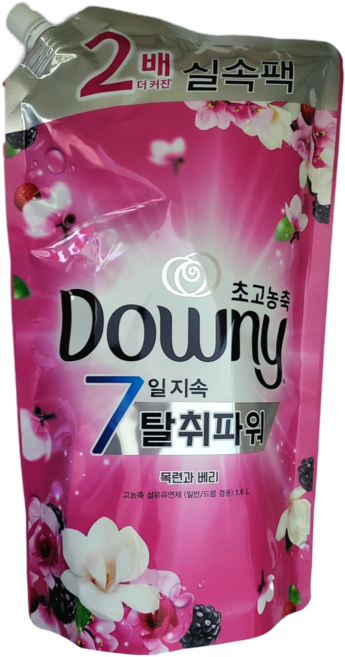 다우니 초고농축 섬유유연제 목련과 베리 리필 대용량, 1.6L, 10개