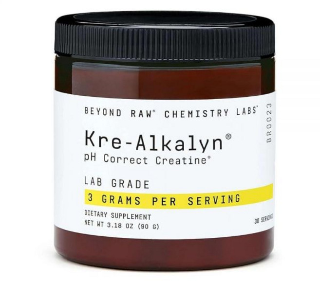 BEYOND RAW Chemistry Labs Kre-Alkalyn: pH Correct 크레아틴 파우더 완충 크레아틴 운동 중 근육 성능 향상 30회 분량 238141, BEYOND RAW Chemistry Labs Kre-, 90g