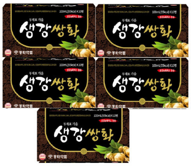 동화약품 생강쌍화 부채표 가을 쌍화탕 쌍화차, 100ml, 1개