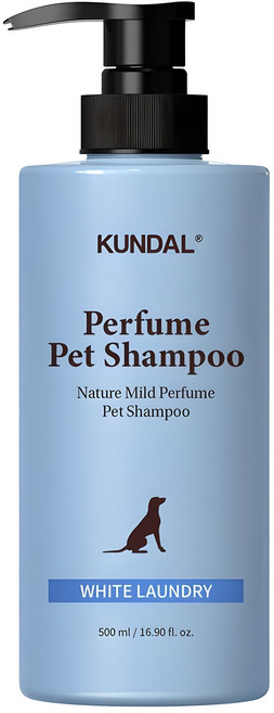 쿤달 네이처 마일드 퍼퓸 애견 샴푸 화이트런더리향, 500ml, 1개입, 1개