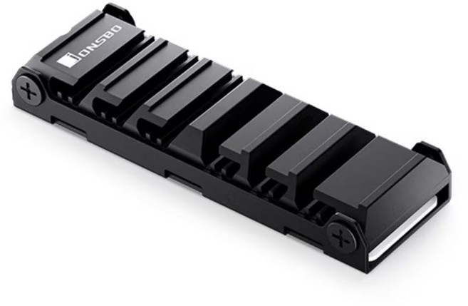 존스보 JONSBO M202 M.2 SSD HEATSINK 방열판 (블랙), 1개, 블랙