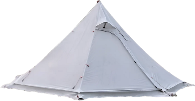 Mountain Cattle MCETO 8각 티피 텐트 초경량 백패킹 쉘터 난로 연통홀 포함 (3컬러), 2~3인, 백그레이