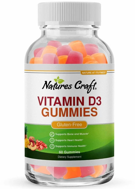 Natures Craft Vitamin D3 네이처스 크래프트 비타민 D3 60구미, 1개, 60정 - 쿠팡