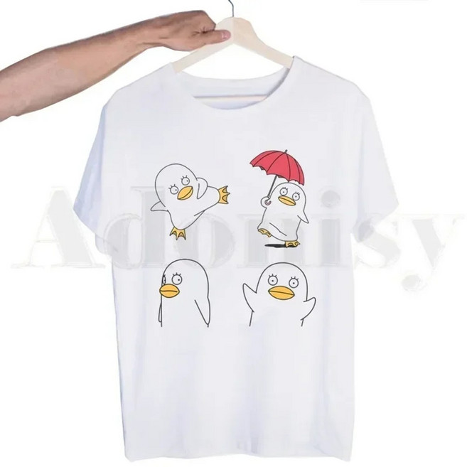 은혼 반팔티셔츠 귀여운티셔츠 애니캐릭터 화이트