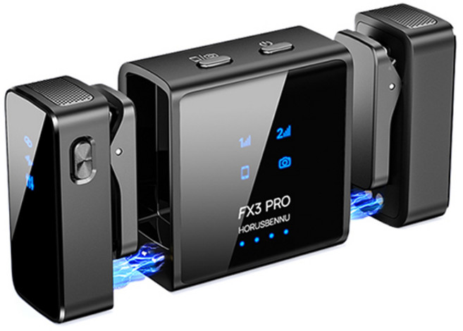 호루스벤누 FX3 카메라 스마트폰 듀얼 무선 핀마이크